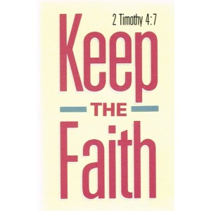 Prayer card - Keep the faith
